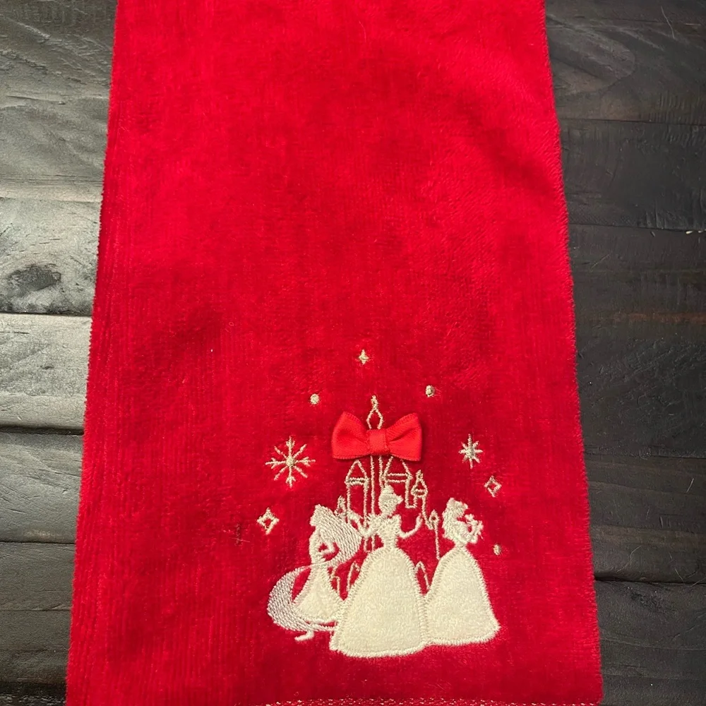 NWT Red Disney Princess Hand Towel